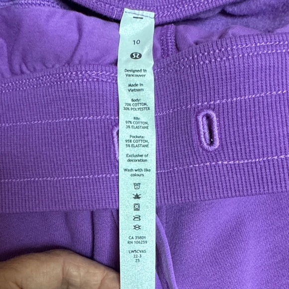 Lululemon Athletica Vibrant Purple Joggers - Picture 2 of 4